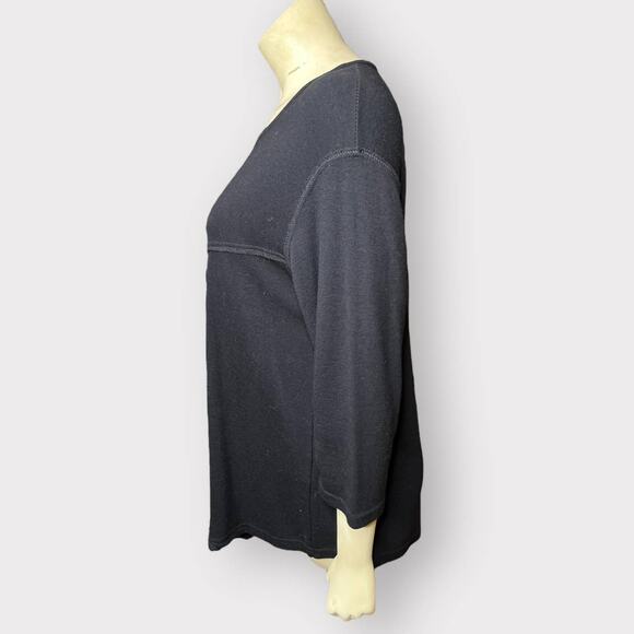 Jean Marc Philippe Ligne Bleu Pull Londonka Black Asymmetrical Top - Picture 2 of 7